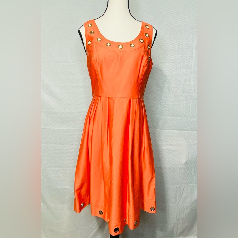 CALVIN KLEIN DRESS WITH GROMET DETAIL